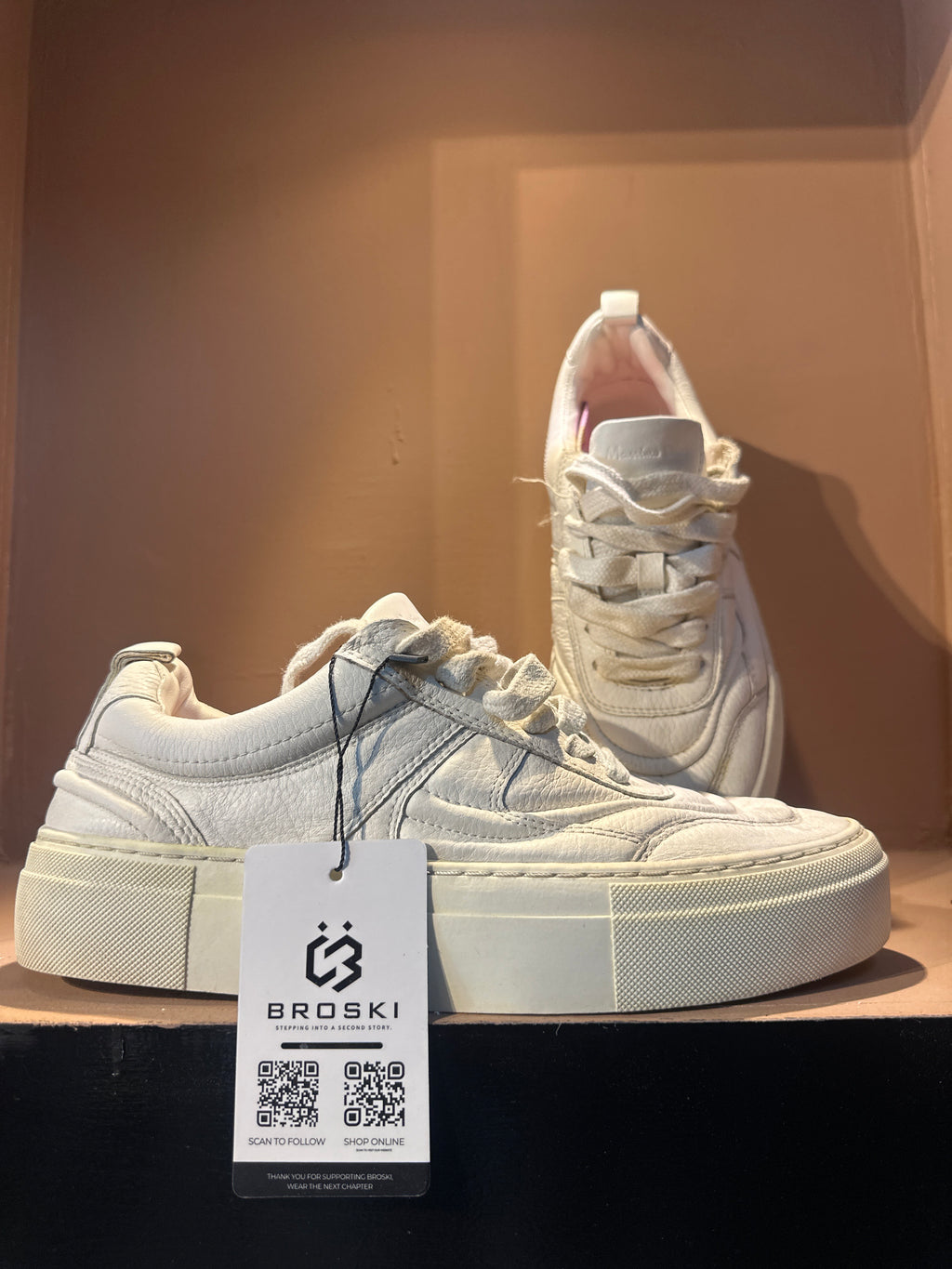 Massimo Dutti leather trainers