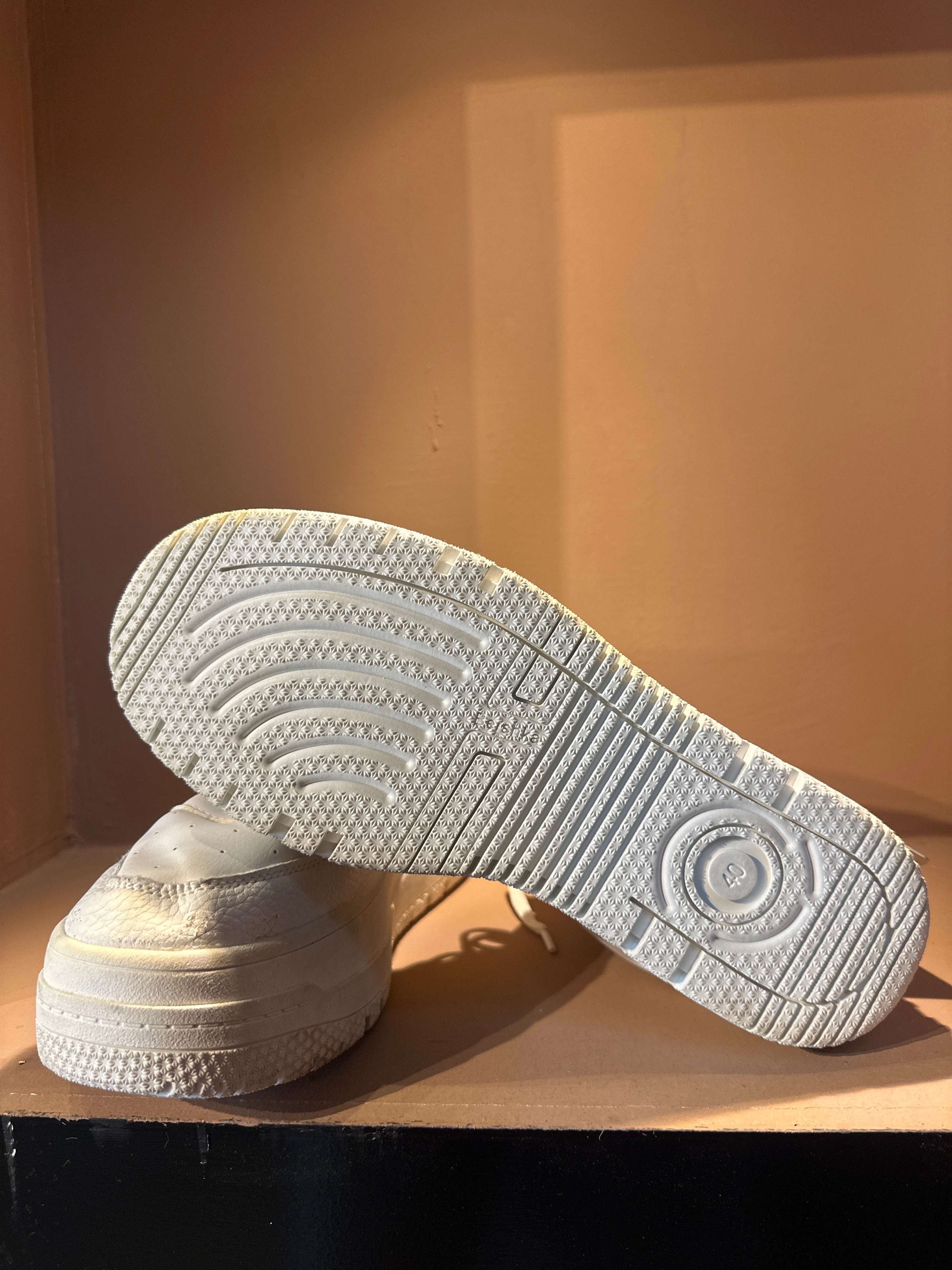 Bershka High-Top Platform Sneaker with Strap.